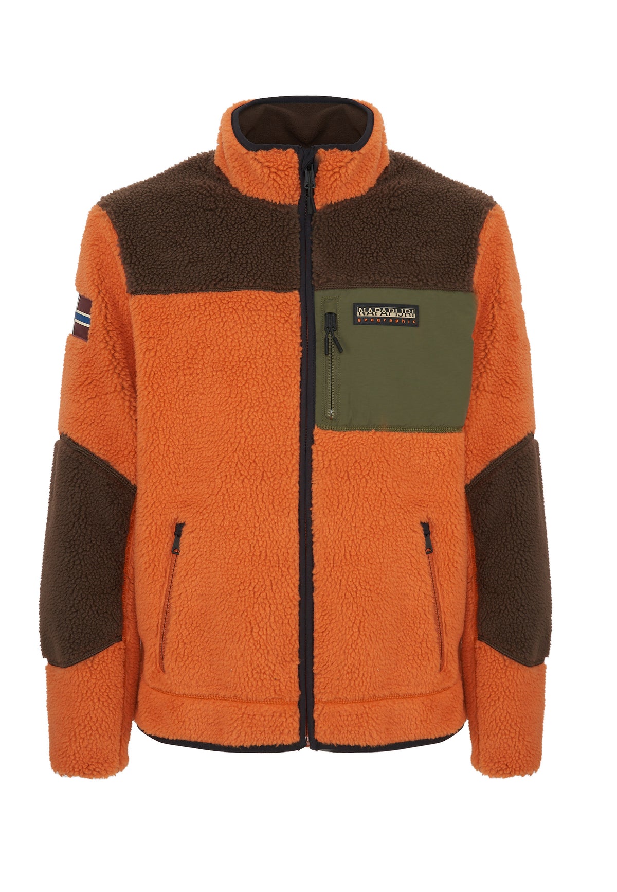 Felpa in Pile con Cappuccio e Zip Yupik Multicolore 