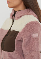 Felpa in Pile con Cappuccio e Zip Yupik Pink Woodrose 