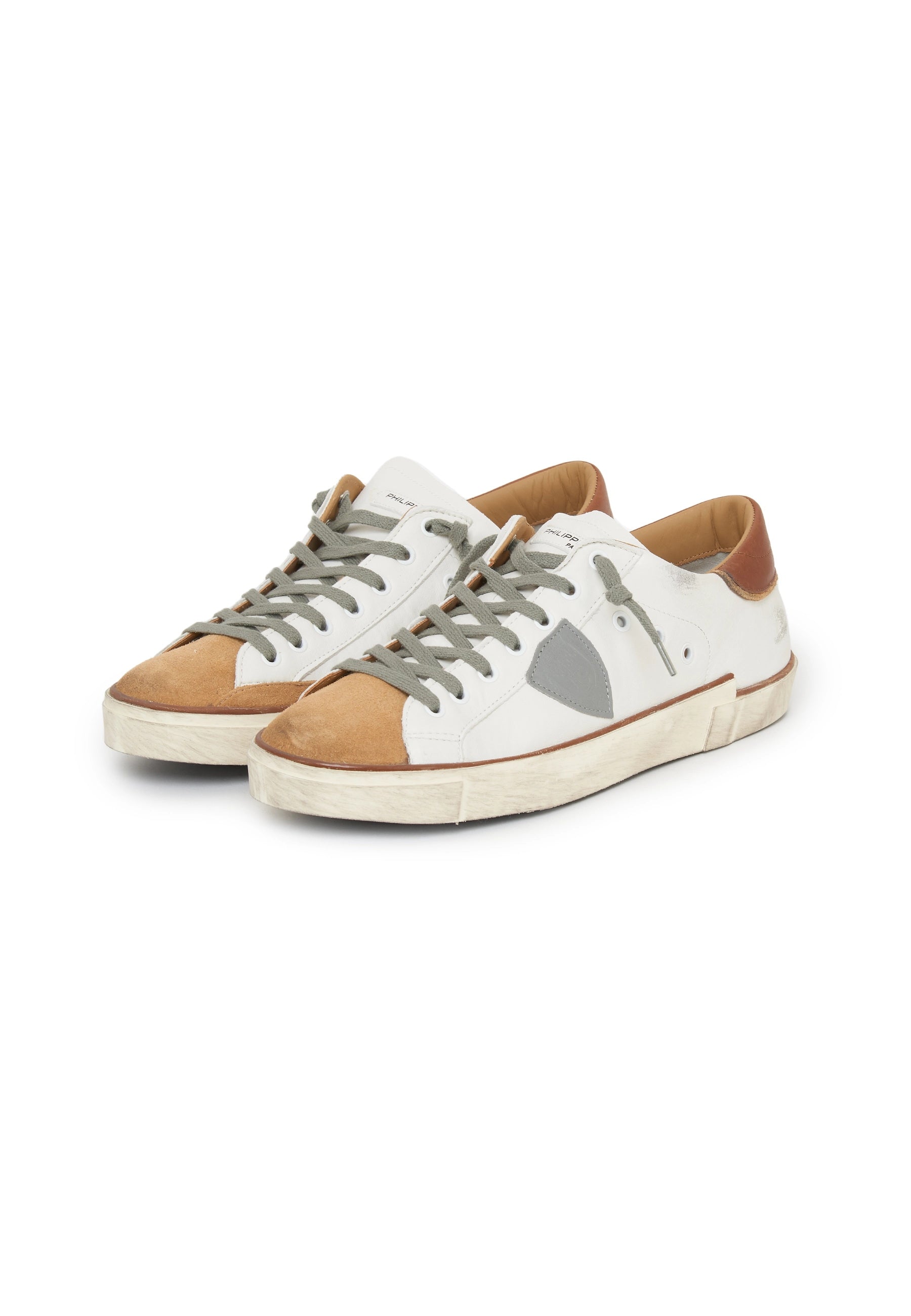 Sneaker Prsx Bianco Marrone 
