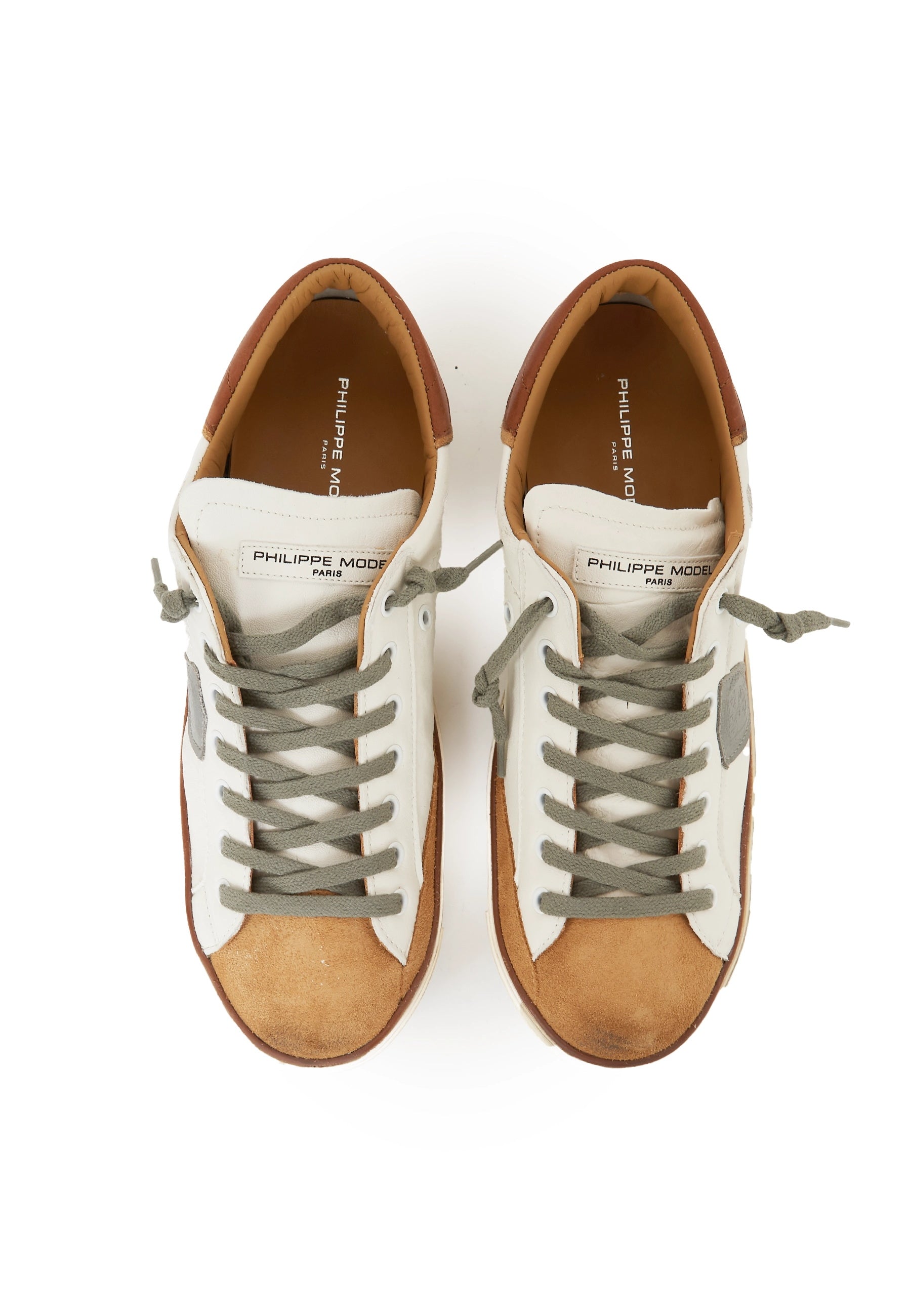Sneaker Prsx Bianco Marrone 