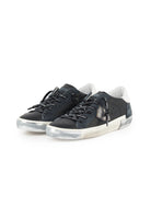 Sneaker Bassa Prsx Nero Argento 
