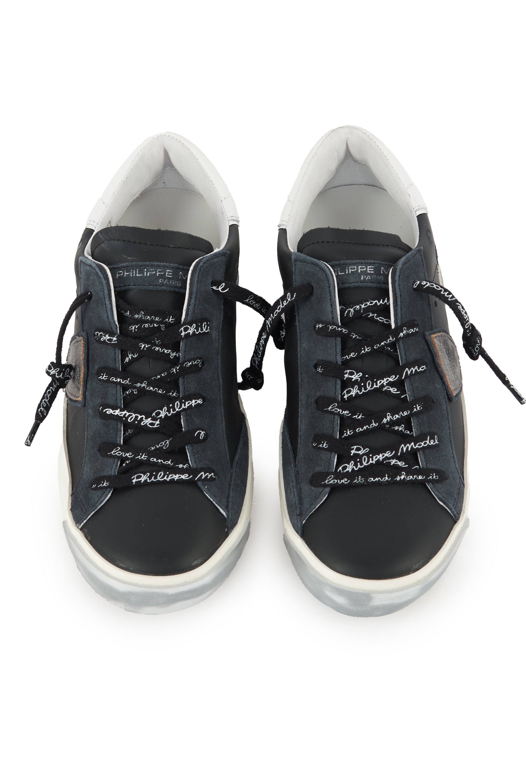 Sneaker Bassa Prsx Nero Argento 