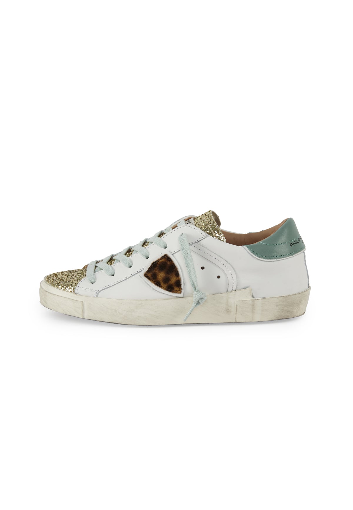 Sneaker Bassa Prsx Animalier Bianco 