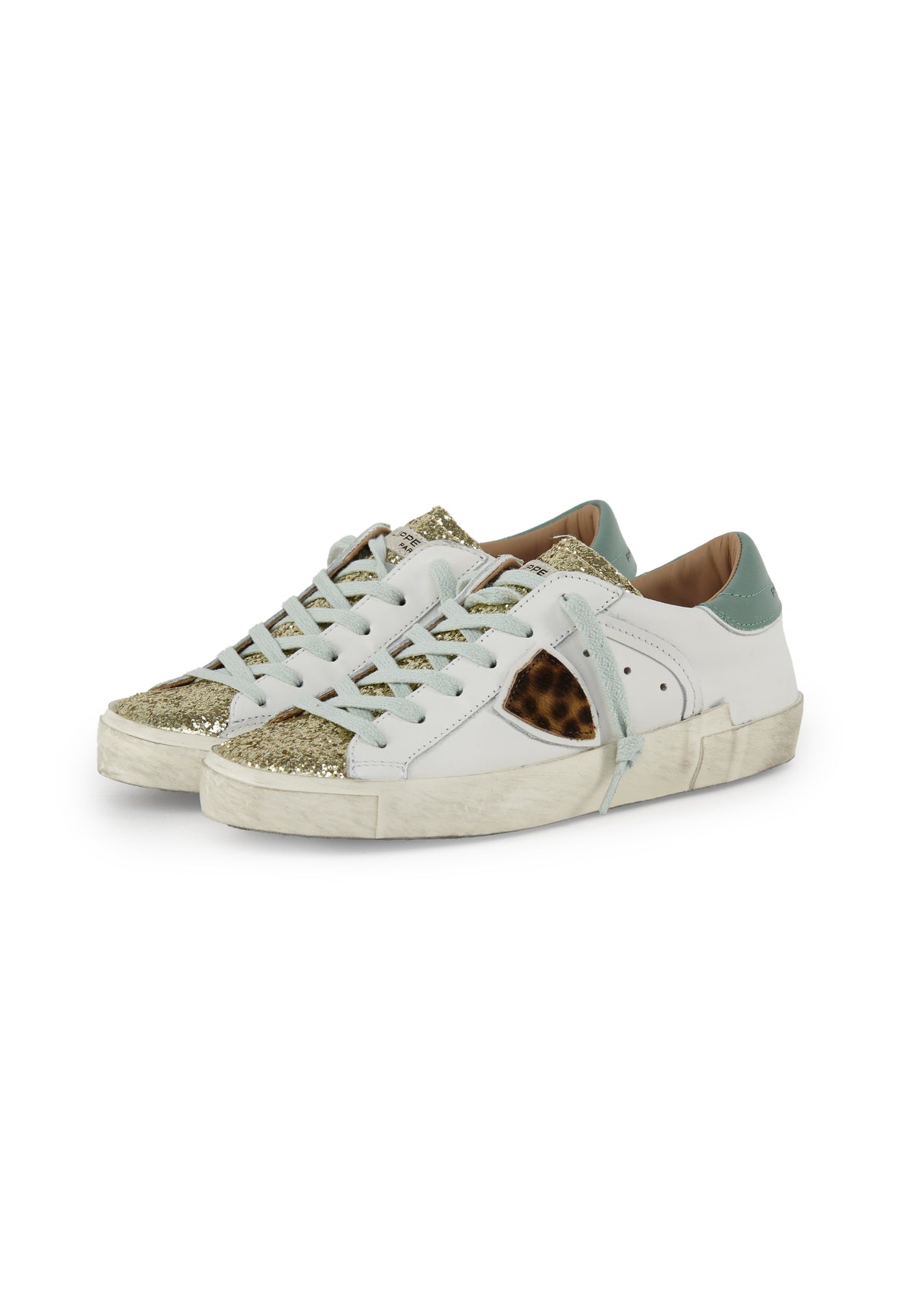 Sneaker Bassa Prsx Animalier Bianco 