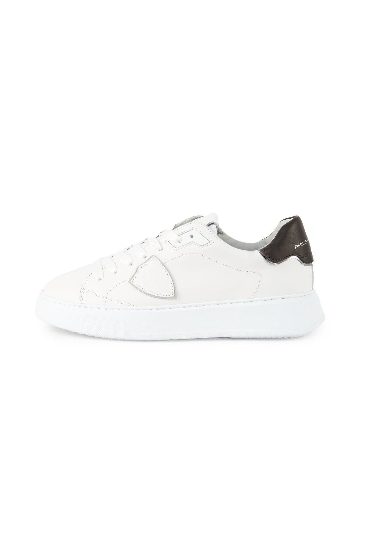 Sneaker Temple Bianco Marrone 