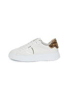 Sneaker Temple Donna Bianco Stampa Animalier 