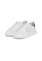Sneaker Temple Donna Bianco Stampa Animalier 