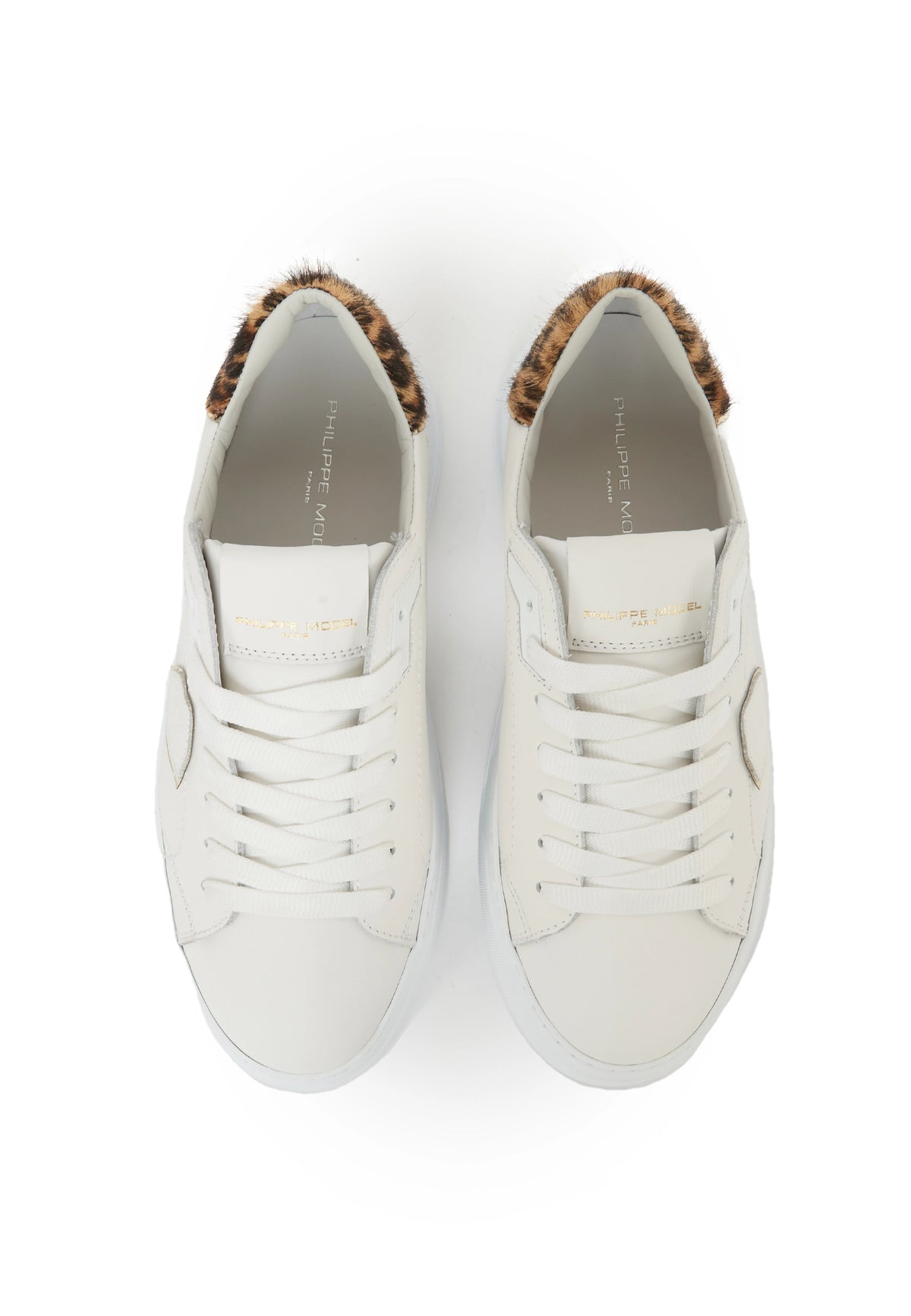 Sneaker Temple Donna Bianco Stampa Animalier 