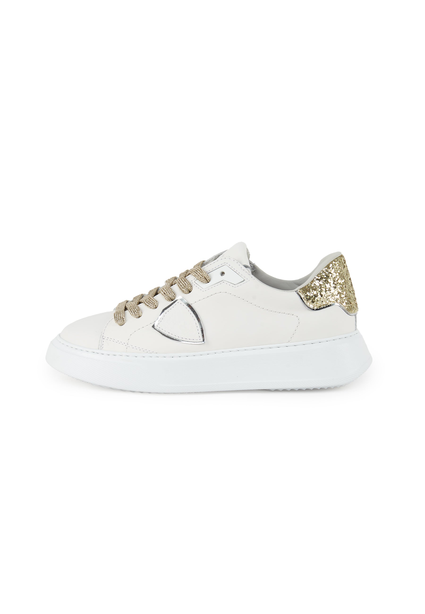 Sneaker Temple Donna Bianco Oro 