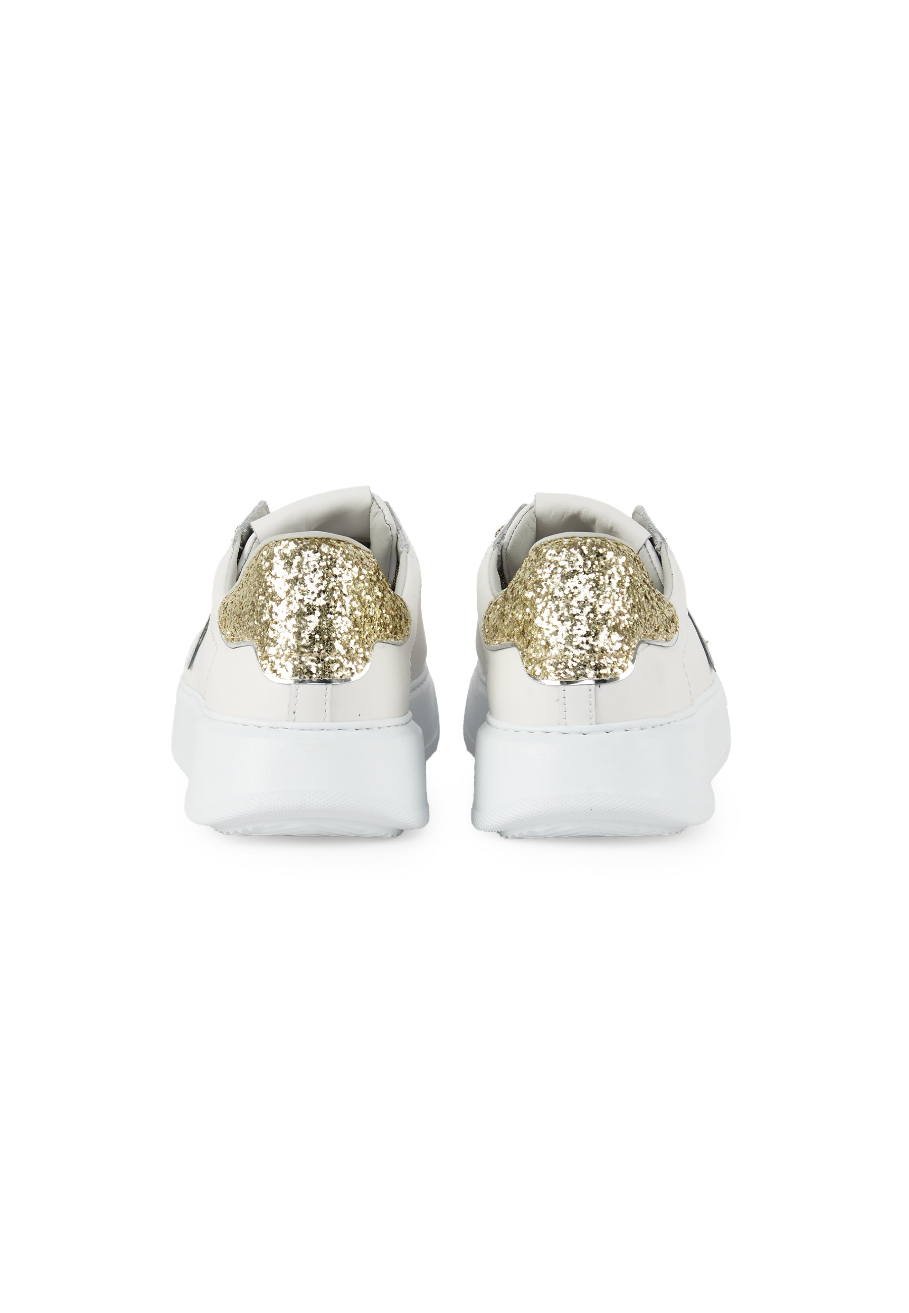 Sneaker Temple Donna Bianco Oro 
