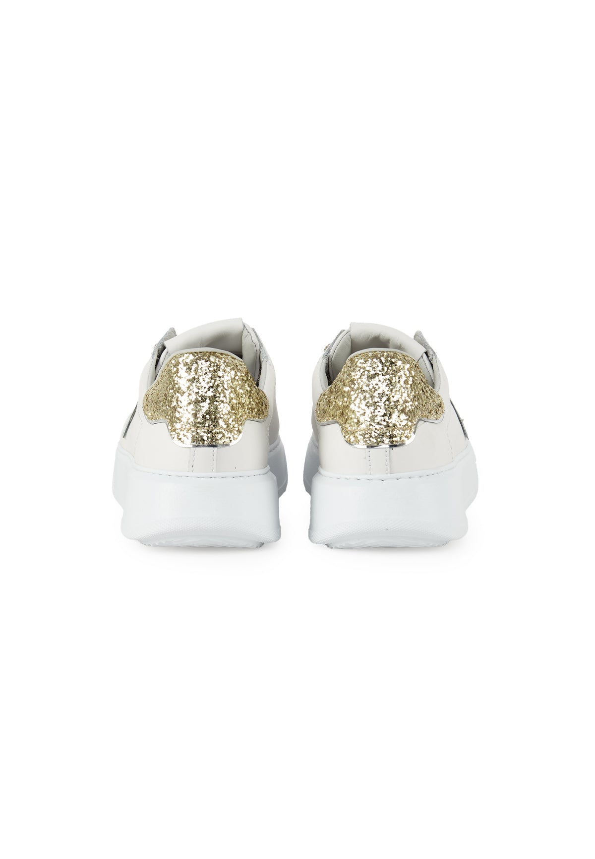 Sneaker Temple Donna Bianco Oro 