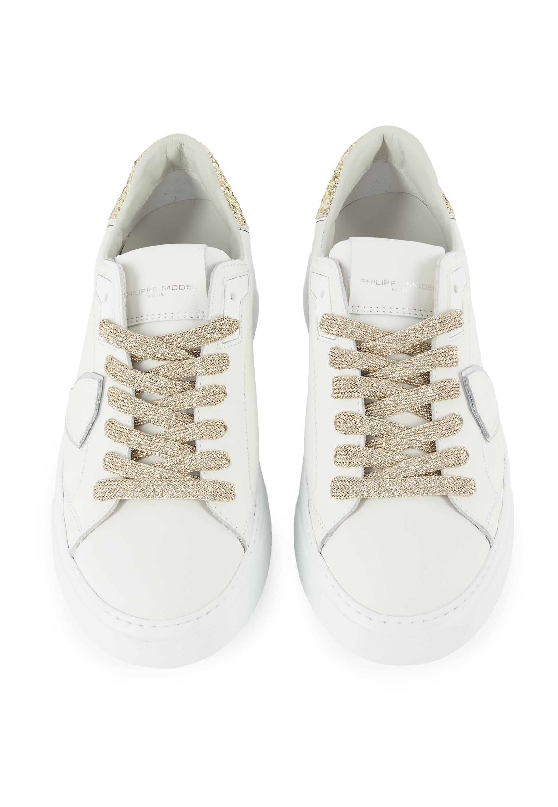 Sneaker Temple Donna Bianco Oro 