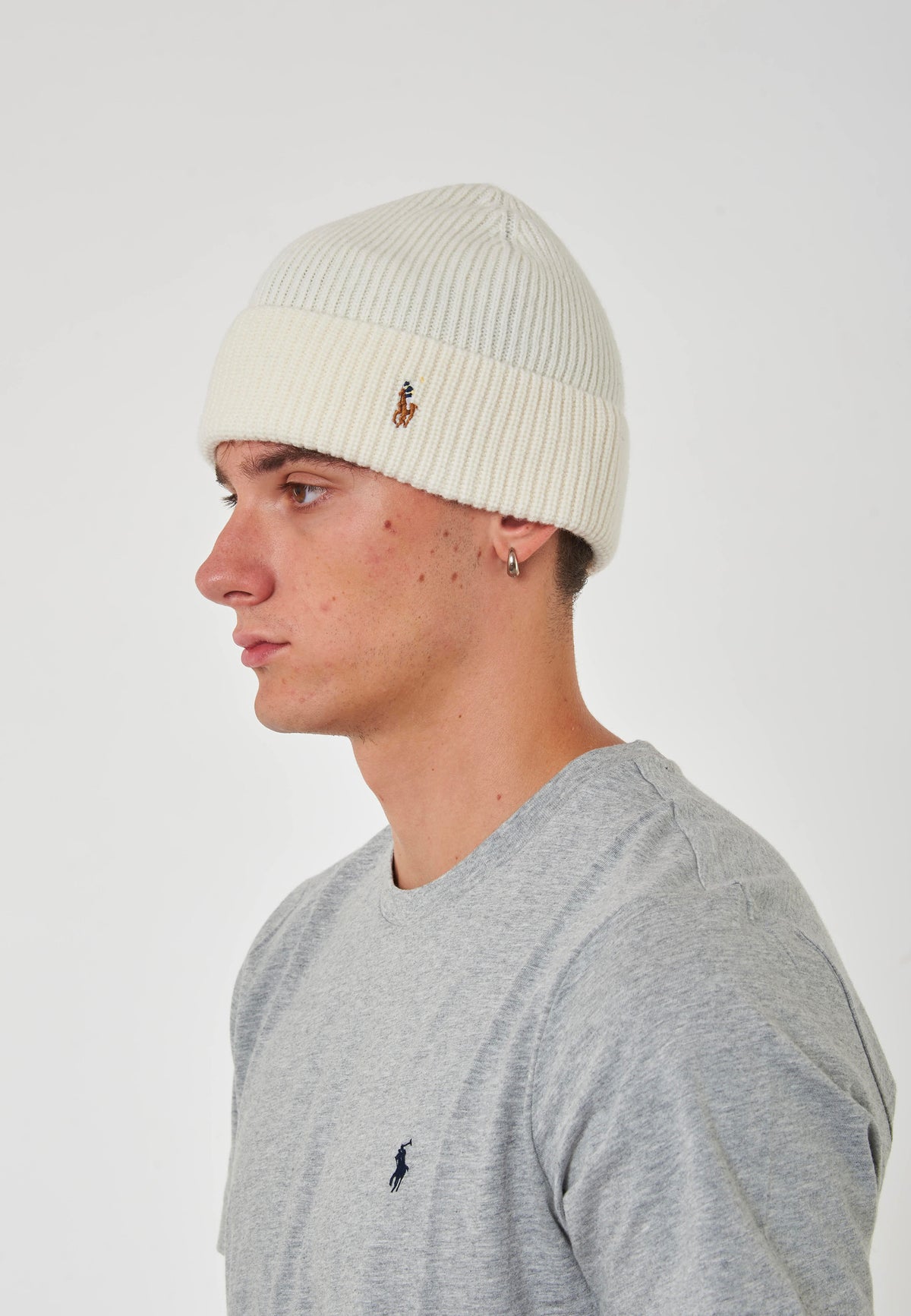 Berretto Polo Ralph Lauren White 