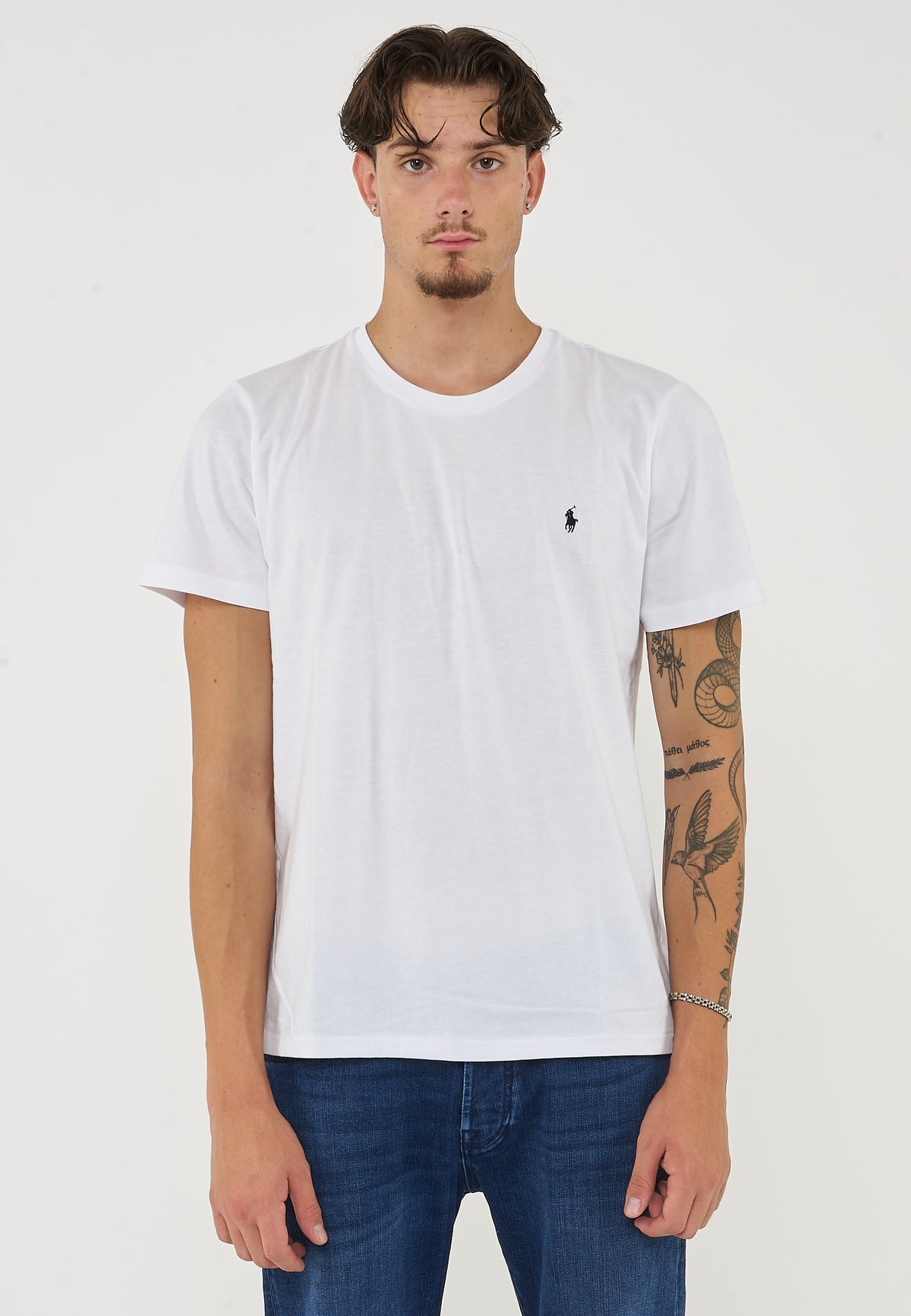 T-Shirt In Jersey di Cotone White 