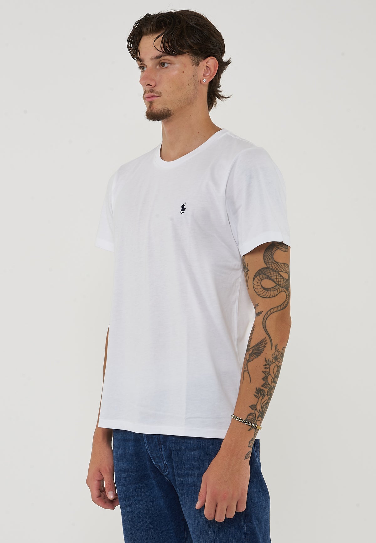 T-Shirt In Jersey di Cotone White 