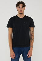 T-Shirt In Jersey di Cotone Black 