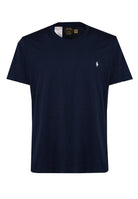 T-Shirt In Jersey di Cotone Navy 