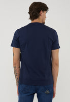T-Shirt In Jersey di Cotone Navy 