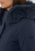 Parka Donna Modello Lady Tech Fur Jacket Dark Blue 