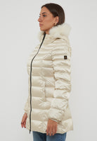 Piumino Long Mead Fur Jacket Tofu 