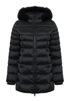Piumino Long Mead Fur Jacket Black 