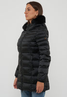 Piumino Long Mead Fur Jacket Black 