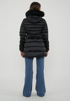 Piumino Long Mead Fur Jacket Black 