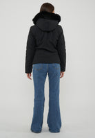 Parka Corto Donna Short Lady Tech Fur Jacket Nero 