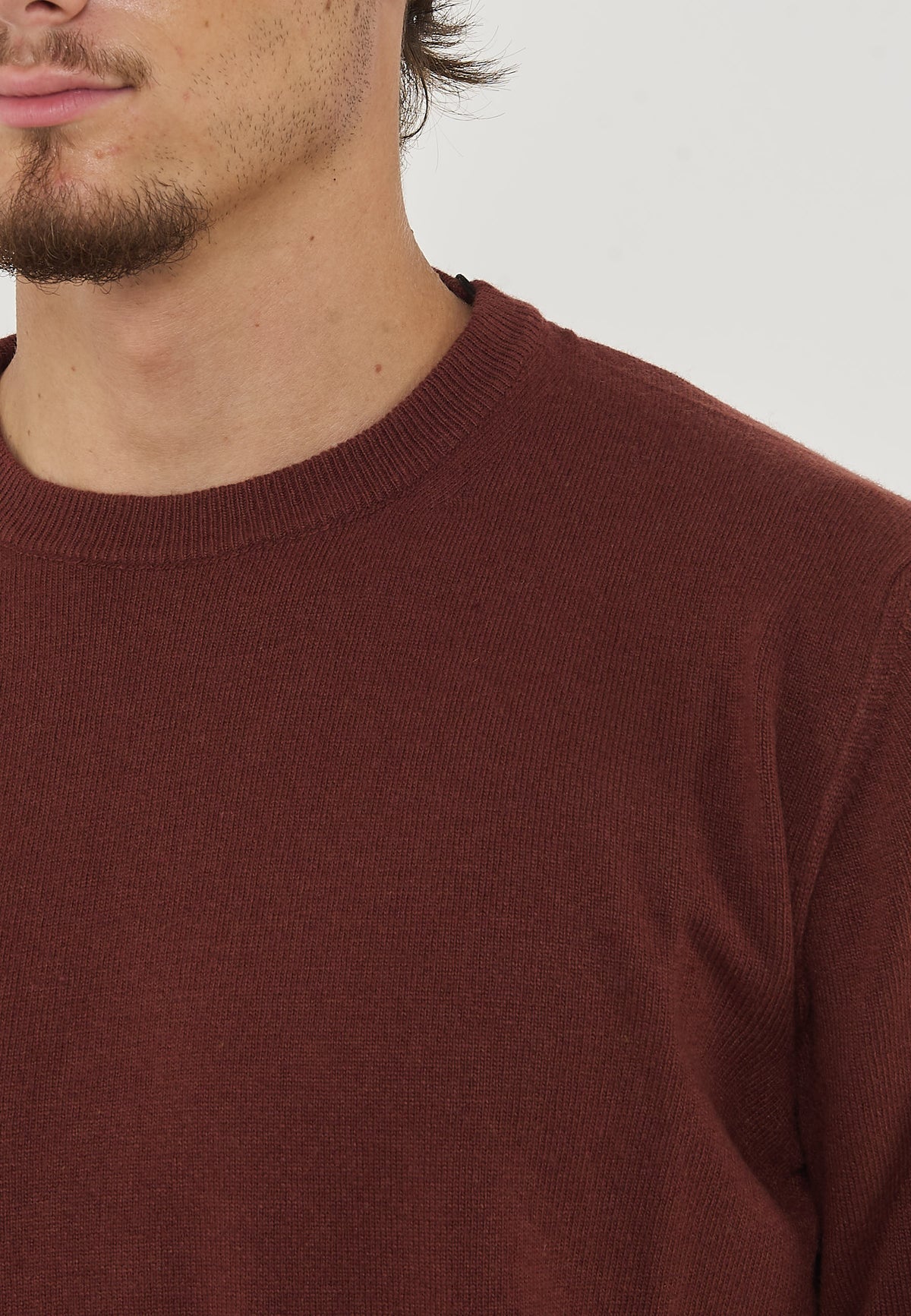 Pullover Girocollo Crew Basic Man Vicugna 