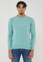 Pullover Girocollo Crew Basic Man Laguna Green 
