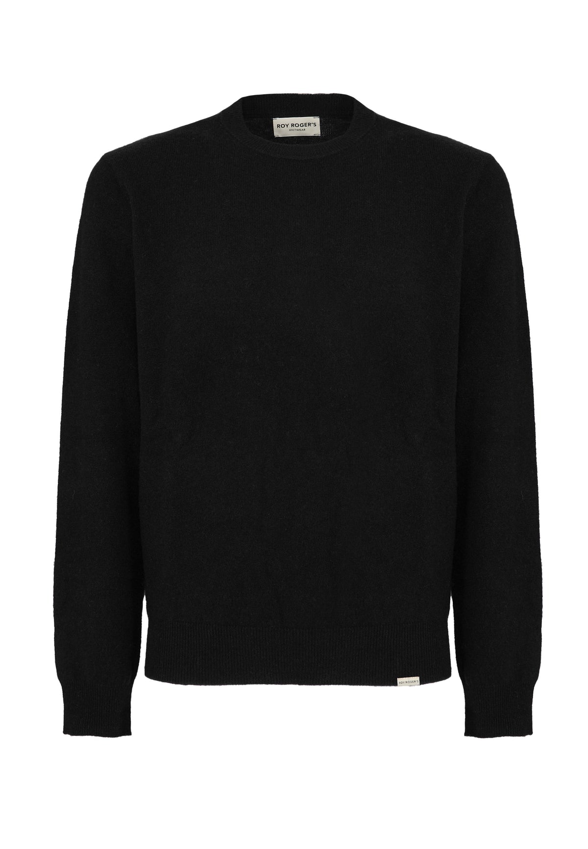 Pullover Misto Cashemeire  Girocollo Crew Basic Man Black 