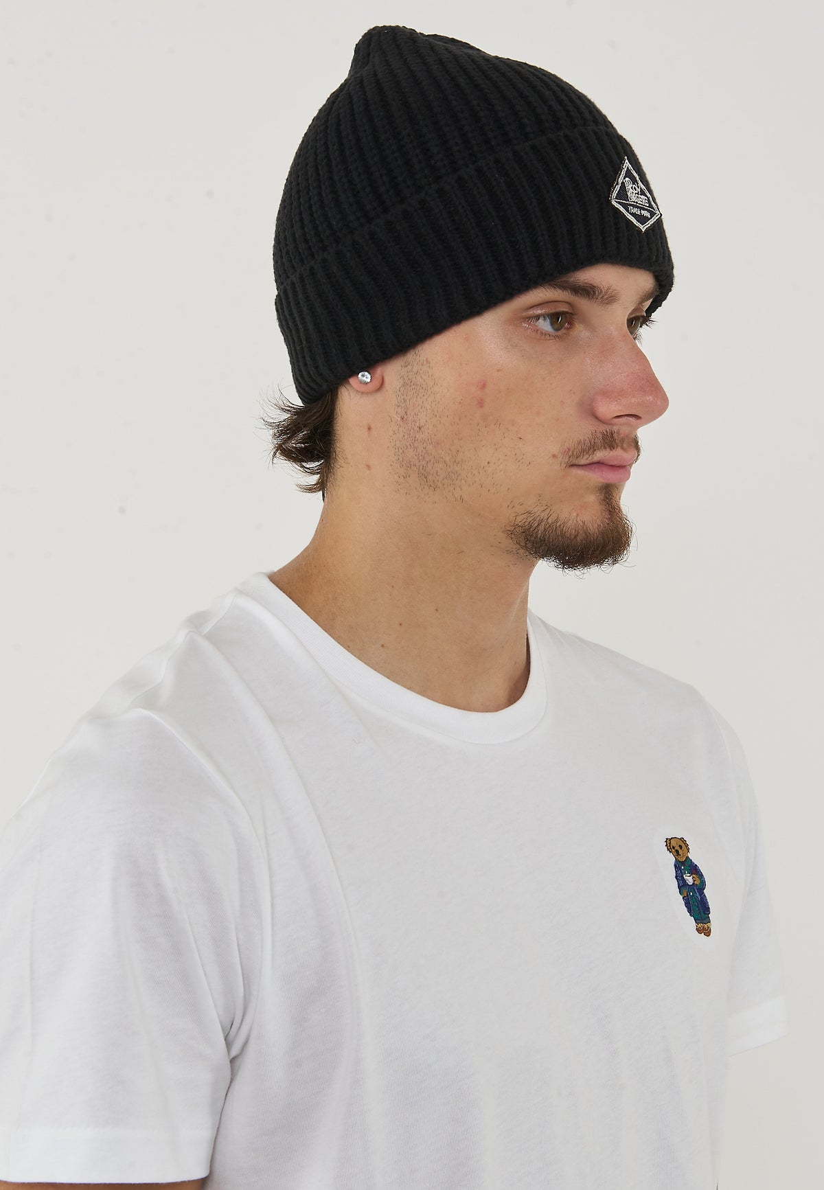 Beanie In Maglia Black 