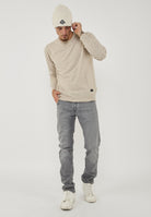 Beanie In Maglia Off White 
