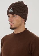 Beanie In Maglia Brown 