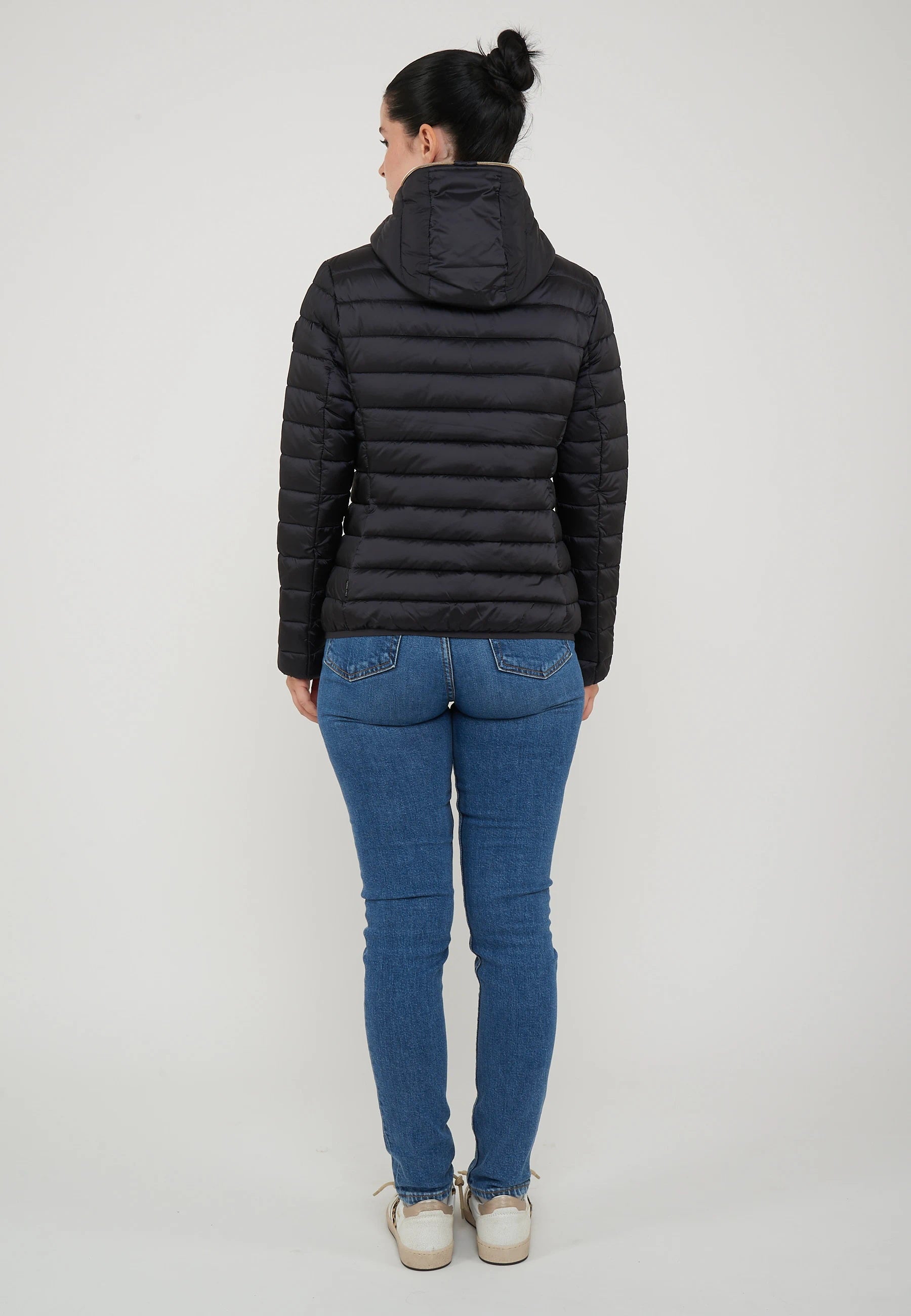Piumino Animal Free Con Cappuccio Donna Alexis Black 
