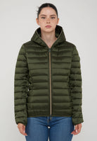 Piumino Animal Free Con Cappuccio Donna Alexis Pine Green 