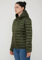 Piumino Animal Free Con Cappuccio Donna Alexis Pine Green 