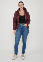 Piumino Animal Free Con Cappuccio Donna Alexis Wine Red 