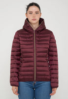 Piumino Animal Free Con Cappuccio Donna Alexis Wine Red 