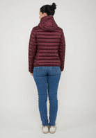 Piumino Animal Free Con Cappuccio Donna Alexis Wine Red 