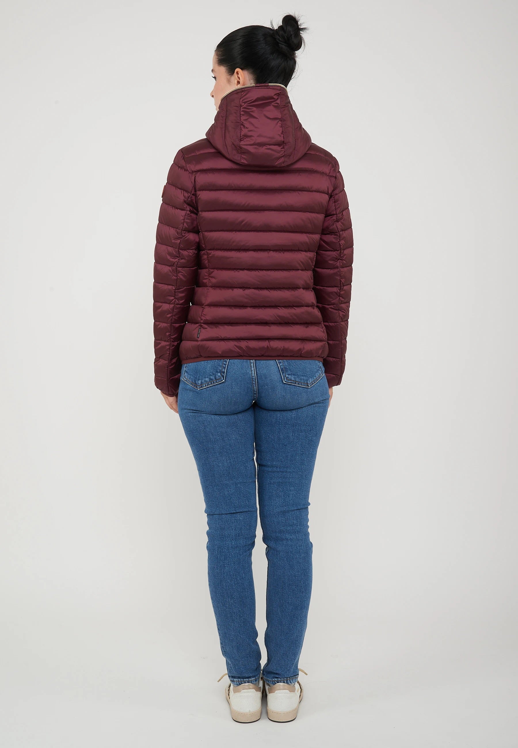 Piumino Animal Free Con Cappuccio Donna Alexis Wine Red 