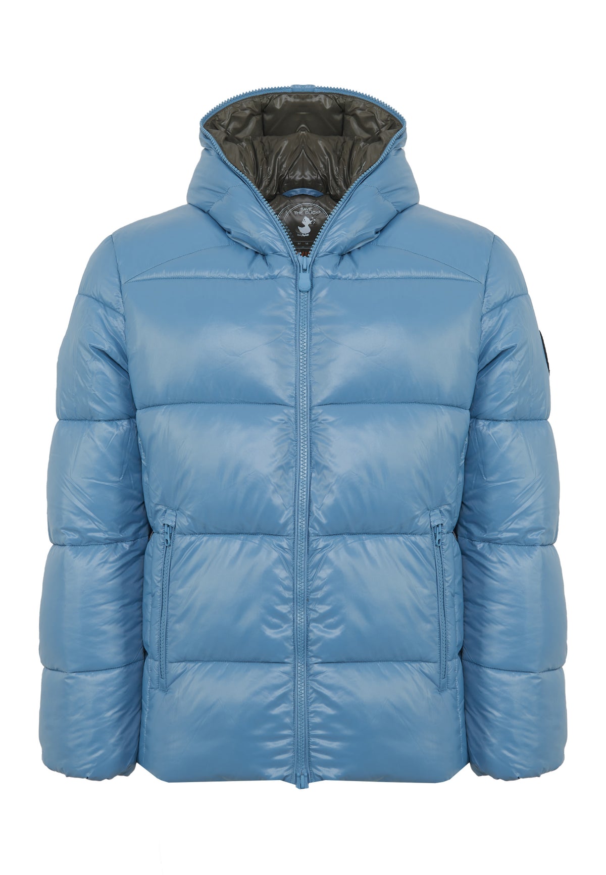 Piumino Animal Free Con Cappuccio Uomo Edgard Dolphni Blue 