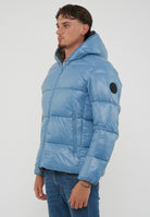 Piumino Animal Free Con Cappuccio Uomo Edgard Dolphni Blue 