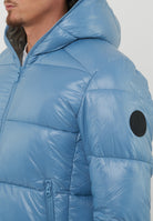 Piumino Animal Free Con Cappuccio Uomo Edgard Dolphni Blue 