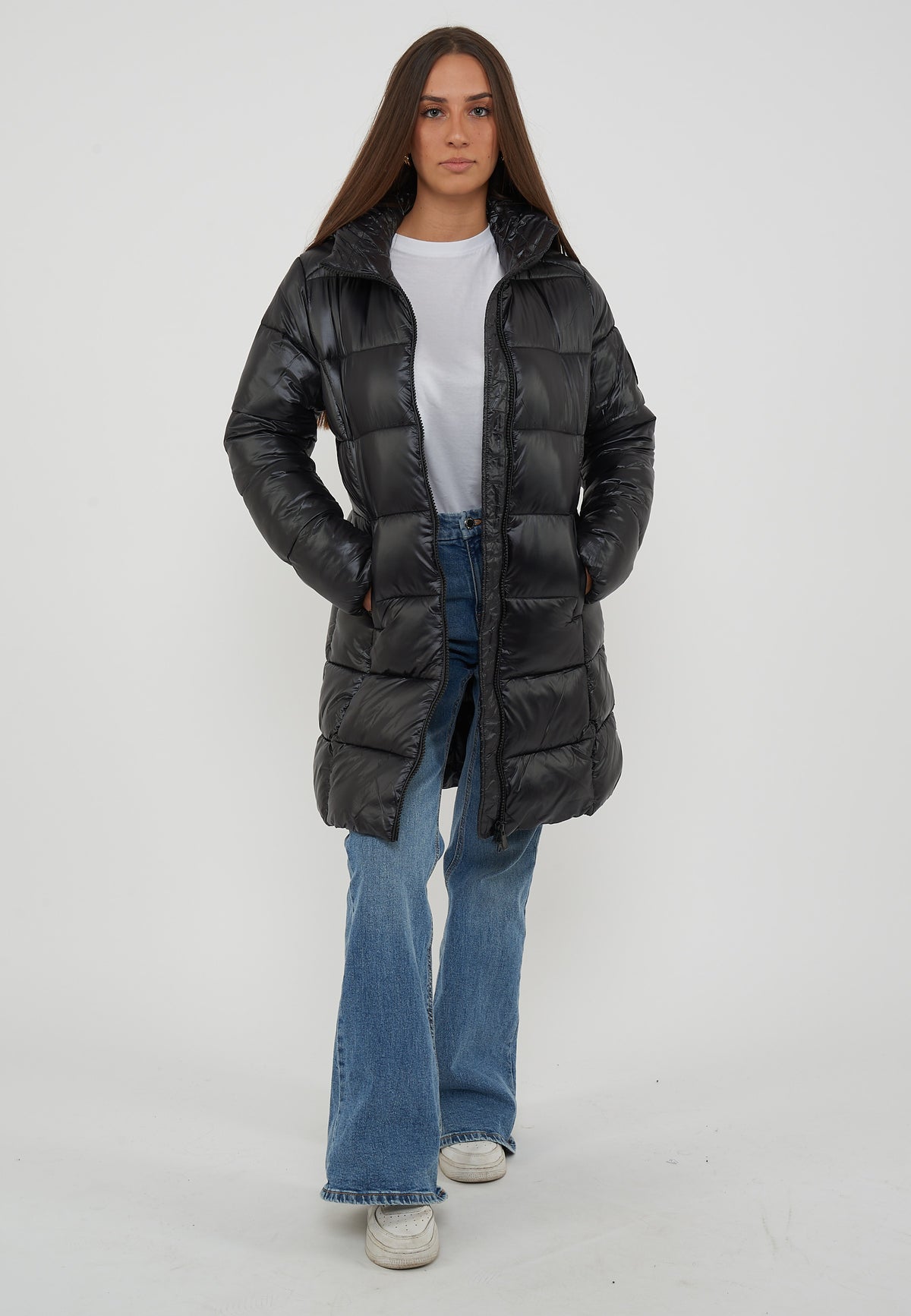 Giacca Lunga Donna Ines Black 