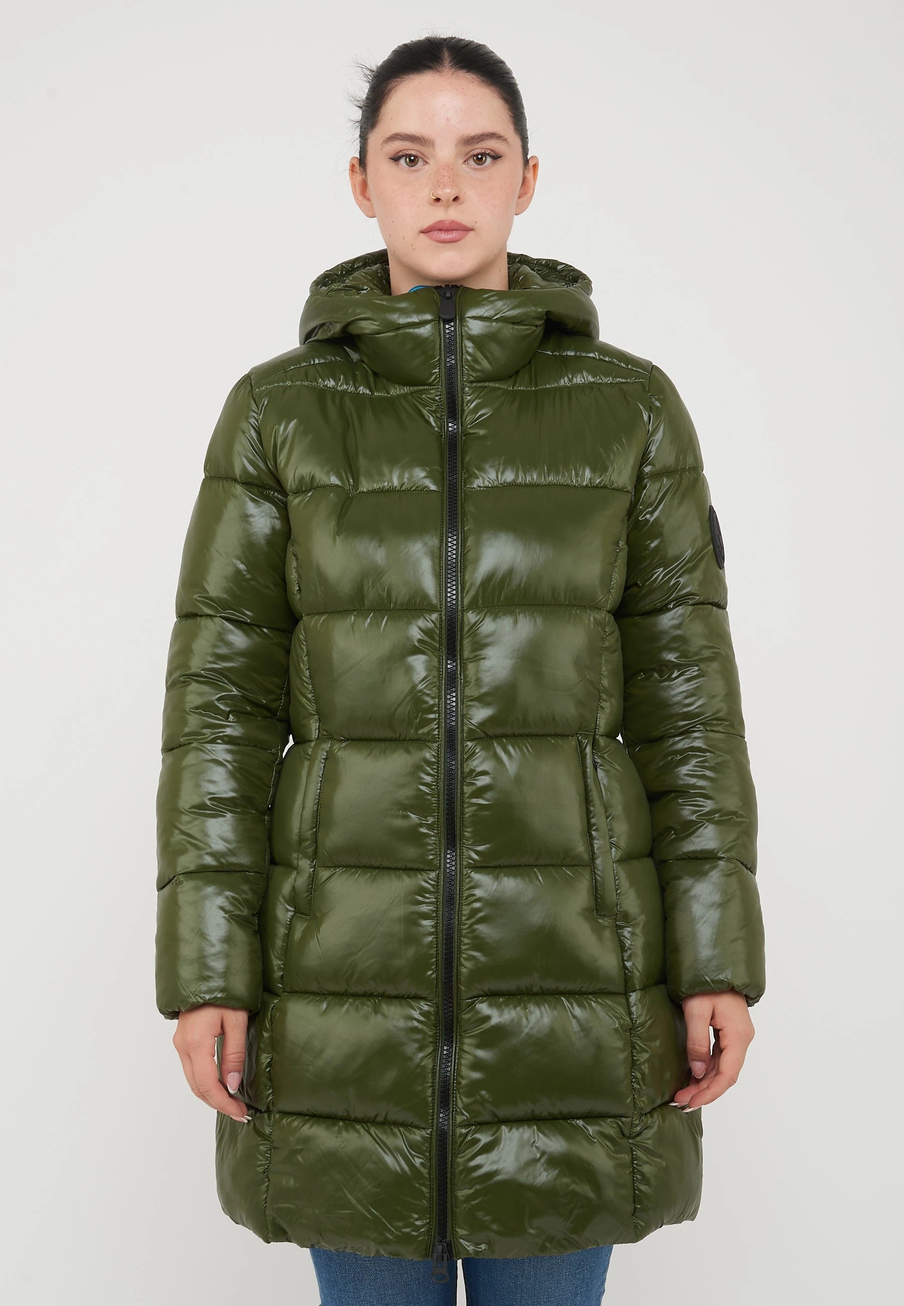 Giacca Lunga Donna Ines Pine Green 