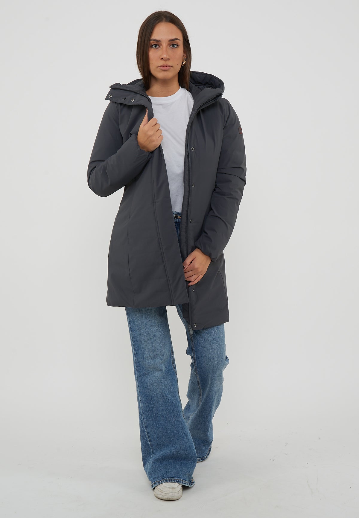 Parka Donna Modello Leyla Ebony Grey 