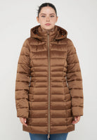 Piumino Lungo Da Donna Modello Reese Noisette Brown 