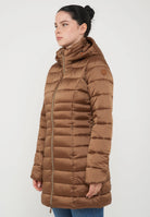 Piumino Lungo Da Donna Modello Reese Noisette Brown 