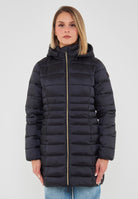 Piumino Lungo Da Donna Modello Reese Nero 